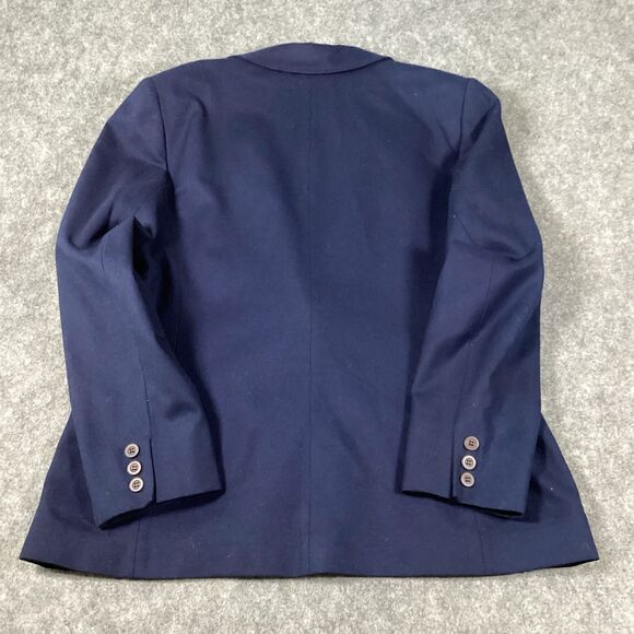 Vintage Pendleton Womens Blazer 1950s Navy Blue Size 16 100% Virgin Wool USA - Picture 11 of 14